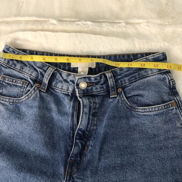 H&M &Denim High Waist Loose Mom Jeans 8 Short - Picture 7 of 14